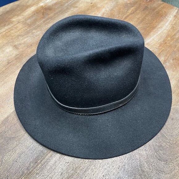 Vintage Eddy Bros Black Western Cowboy Hat Mens Size 7 - Picture 4 of 8